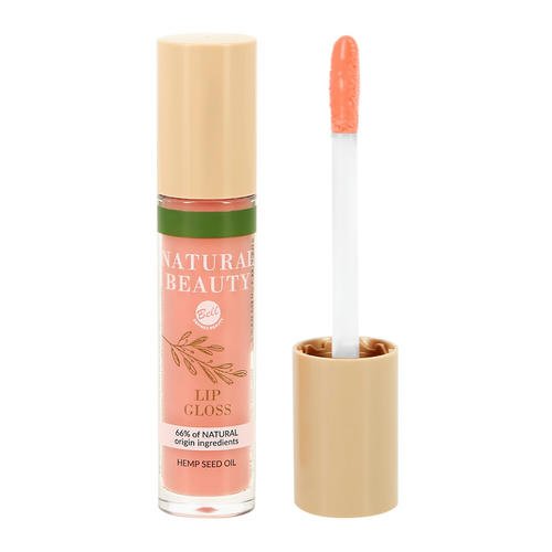 Блеск для губ `BELL` `NATURAL BEAUTY` NATURAL BEAUTY LIP GLOSS тон 02 peach gloss увлажняющий с маслом — изображение 2