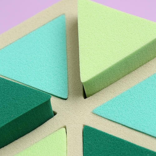 Спонжи для макияжа `DECO.` GREEN COUTURE клиновидные 6 шт — изображение 3