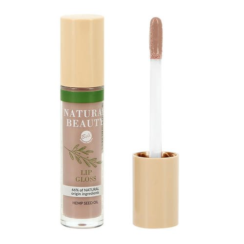 Блеск для губ `BELL` `NATURAL BEAUTY` NATURAL BEAUTY LIP GLOSS тон 01 nude gloss увлажняющий с маслом — изображение 2
