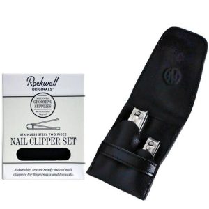Rockwell Nail Clipper Set - Набор кусачек для ногтей, нержавеющая сталь, 2 предмета, чехол