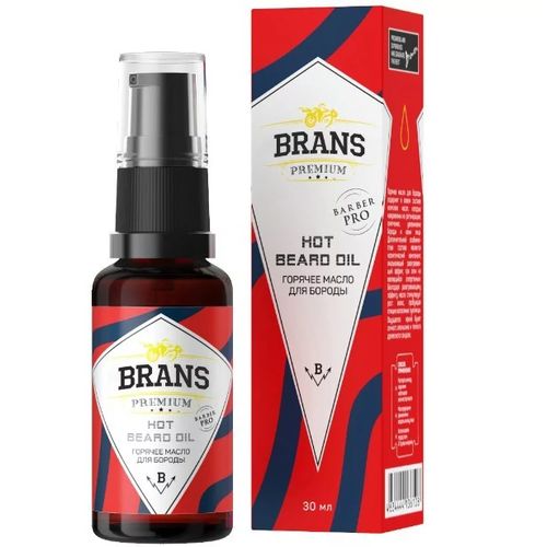 Brans Premium Hot Beard Oil - Горячее масло для бороды 30 мл — изображение 2