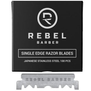 Rebel Barber Single Blade - Сменные лезвия для опасных бритв 100 шт