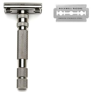 Rockwell Model T - Т-образная бритва Темный хром