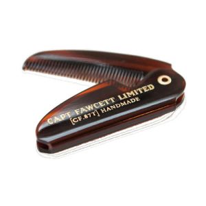 Captain Fawcett Folding Pocket Moustache Comb - Складная расческа для усов