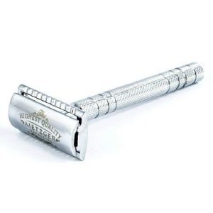 Metzger Chromed Db-14532 - Безопасная бритва с двойным лезвием и латунным основанием