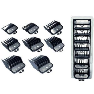 GB Professional Clipper Guides Comb - Набор Premium насадок GB 8 шт с подставкой