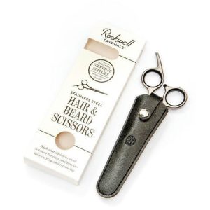 Rockwell Hair & Beard Scissors - Ножницы для волос и бороды, нержавеющая сталь, чехол