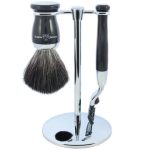 Edwin Jagger S21M726CR Mach 3 - Сет для бритья Черная смола Mach 3