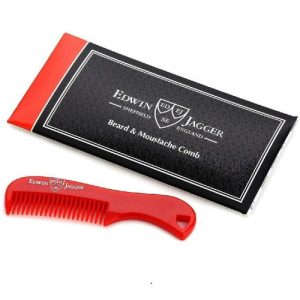 Edwin Jagger Red Beard & Moustache Comb - Расческа для бороды и усов Красная