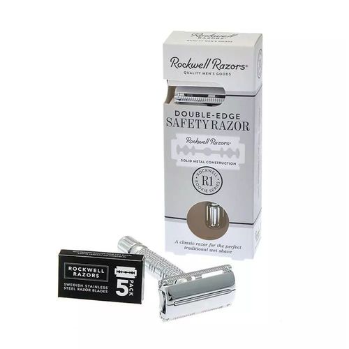 Rockwell R1 White Chrome - Т-образная бритва Белый хром — изображение 5