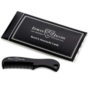 Edwin Jagger Black Beard & Moustache Comb - Расческа для бороды и усов Черная