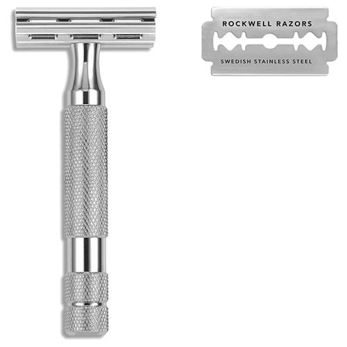 Rockwell 2C White Chrome - Т-образная бритва Белый хром — изображение 2