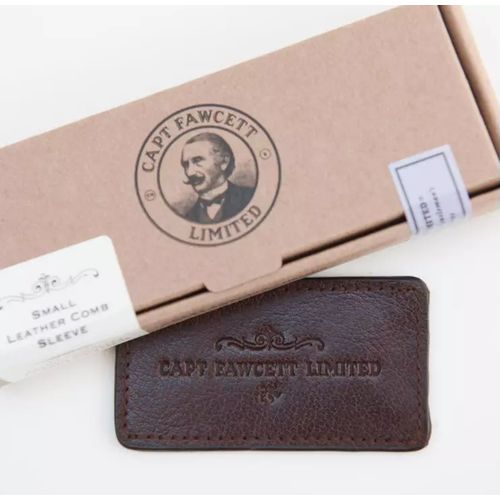 Captain Fawcett Leather Case for Folding Pocket Moustache Comb - Кожаный чехол для расчески для усов — изображение 3