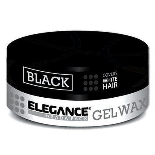 Elegance Black Gel Wax - Гель Воск для камуфляжа седины на темных волосах 140 гр
