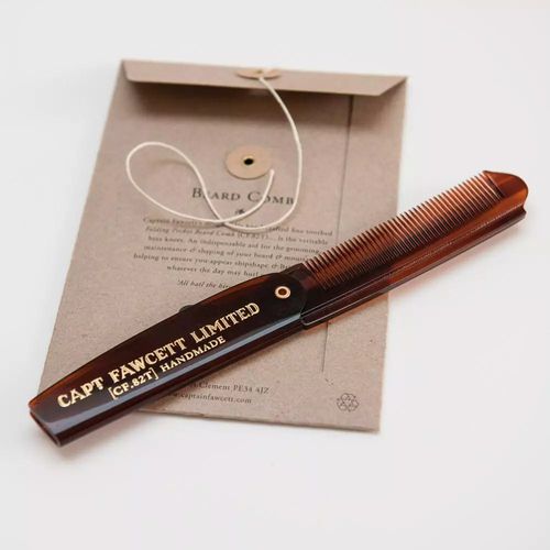 Captain Fawcett Folding Pocket Beard Comb - Складная расческа для бороды — изображение 3