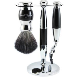 Edwin Jagger S21M366CR Mach 3 - Набор цвета черной смолы