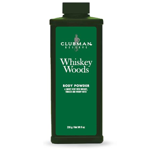 Clubman Whiskey Woods Body Powder - Пудра для тела тальк Виски 255 гр