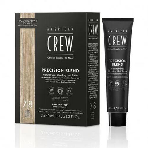 American Crew Precision Blend - Камуфляж для седых волос Блонд 7/8 3 х 40 мл — изображение 2