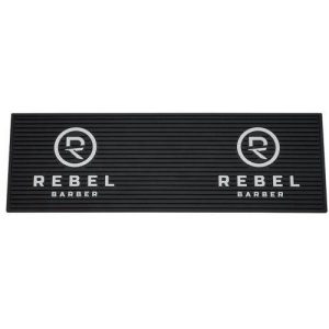 Rebel Barber Black & White Long - Резиновый коврик для инструментов