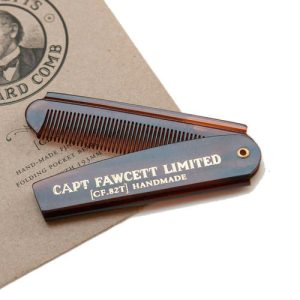 Captain Fawcett Folding Pocket Beard Comb - Складная расческа для бороды