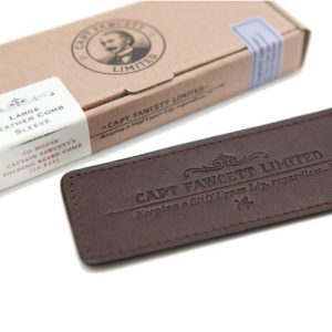 Captain Fawcett Leather Case for Folding Pocket Beard Comb - Кожаный чехол для расчески для бороды