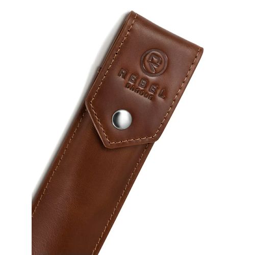 Rebel Barber Prestige Brown - Кожаный чехол для опасной бритвы — изображение 3