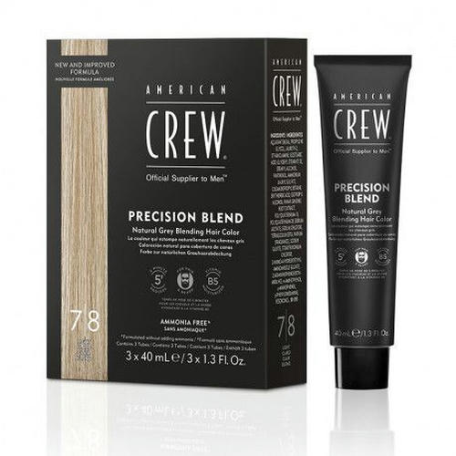 American Crew Precision Blend - Камуфляж для седых волос Блонд 7/8 3 х 40 мл