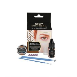 Хна для бровей SEXY BROW HENNA набор 5 капсул светло-коричневый