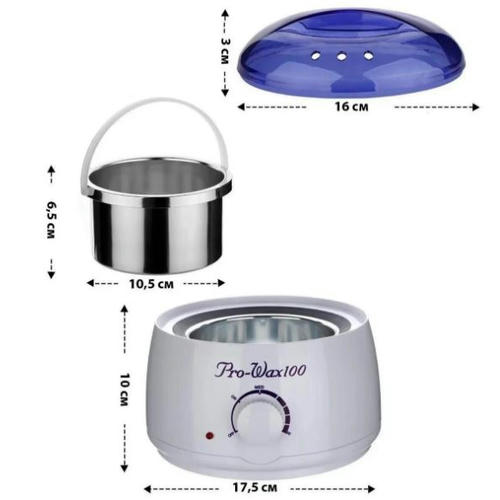 Воскоплав баночный для депиляции Pro Wax 100 пластик, фиолетовый — изображение 4