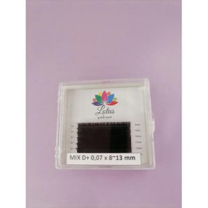 Ресницы Lotus mix D+ 0.07 8-13мм 6 полос