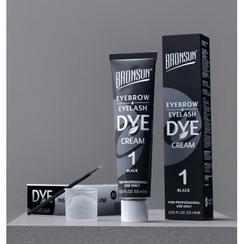 Краска-крем BRONSUN № 1 черный, 15мл — изображение 2