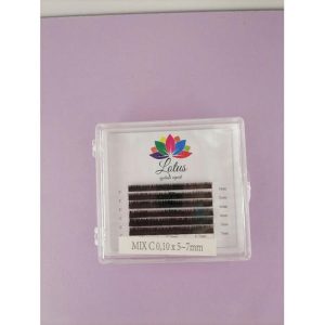 Ресницы Lotus mix C 0.10 5-7мм 6 полос