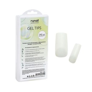 Гелевые типсы для "Квадрат" (натуральные), 240шт