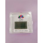 Ресницы Lotus mix зеленые C 0.07 8-13мм 6 полос