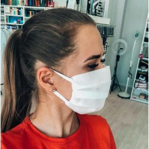 Маска на резинках многоразовая 5шт