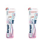 Биорепейр Набор Зубная щетка изогнутая для защиты десен*2 штуки (Biorepair, Уход за зубами)