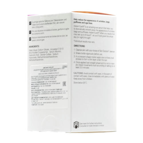 Скин Докторс Сыворотка для кожи вокруг глаз Instant Eyelift против морщин и отеков 10 мл (Skin Doctors, Instant) — изображение 4