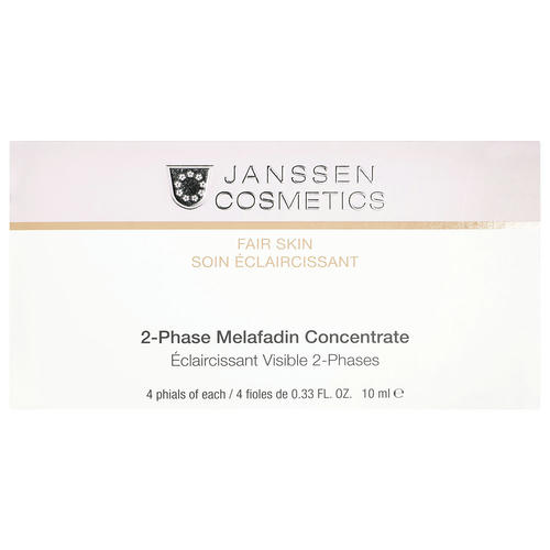 Янсен Косметикс Двухфазный осветляющий комплекс 2-Phase Melafadin Concentrate, 4 х 10 мл (Janssen Cosmetics, Fair Skin)