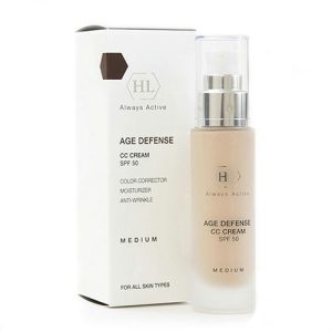 Холи Лэнд Корректирующий крем (натуральный оттенок) для всех типов кожи AGE DEFENSE CC CREAM SPF 50 MEDIUM, 50 мл (Holyland Laboratories, Age Defense)