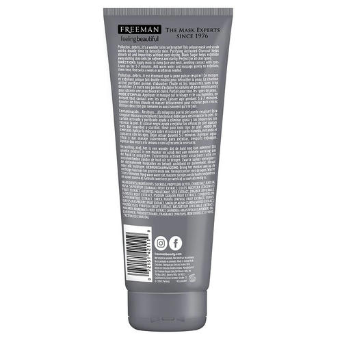 Фримен Маска-скраб с углем и черным сахаром, 175 мл (Freeman, Essentials) — изображение 2