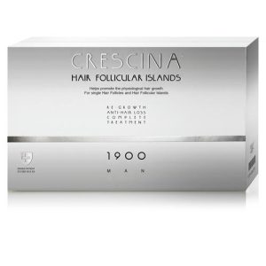Кресцина Комплекс для мужчин Follicular Islands 1900 (лосьон для стимуляции роста волос №20 + лосьон против выпадения волос №20) (Crescina, Crescina 1900)