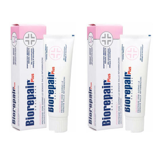 Биорепейр Набор Plus paradontgel Зубная паста для профессиональных болезней десен 75 мл*2 штуки (Biorepair, Ежедневная забота)