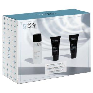 Академи Дорожный набор «Сияние кожи» (мицеллярная вода 50 мл + ночной обновляющий крем-эксфолиант 15 мл + мультивитаминная маска 15 мл) (Academie, Derm Acte)