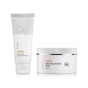 Холи Лэнд Набор "Для жирной кожи": крем 70 мл + салфетки 60 шт (Holyland Laboratories, Acnox)