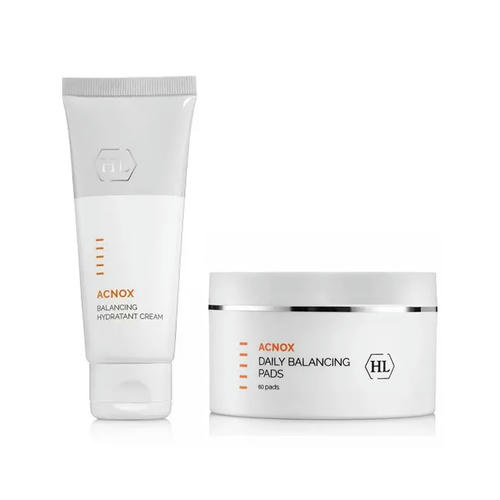 Холи Лэнд Набор "Для жирной кожи": крем 70 мл + салфетки 60 шт (Holyland Laboratories, Acnox)