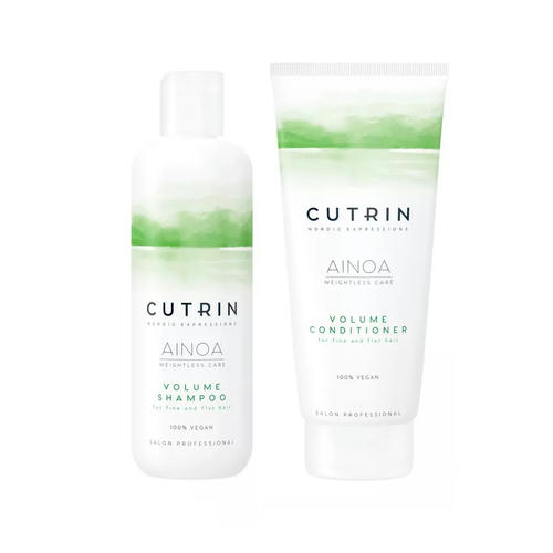 Кутрин Набор "Для объема волос": шампунь 300 мл + кондиционер 200 мл (Cutrin, Ainoa)