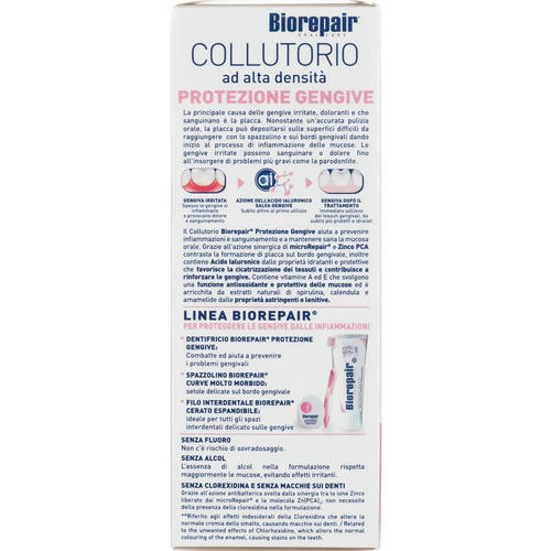 Биорепейр Антибактериальный ополаскиватель для полости рта Delicate Gums Mouthwash 500 мл (Biorepair, Уход за зубами) — изображение 4