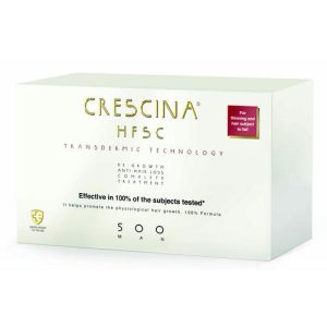 Кресцина 500 Комплекс Transdermic для мужчин: лосьон для возобновления роста волос №20 + лосьон против выпадения волос №20 (Crescina, Transdermic)