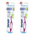 Биорепейр Набор: зубная щетка изогнутая детская Curve Junior с 6 до 12 лет, средней мягкости, 2 шт (Biorepair, Уход за зубами)