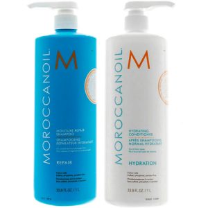 Мороканойл Набор "Увлажнение и восстановление": шампунь 1000 мл + кондиционер 1000 мл (Moroccanoil, Repair)